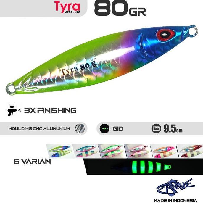 Metal Jig Zamve Tyra 80Gr Metal Jig 80Gr Metal Jig 80Gram