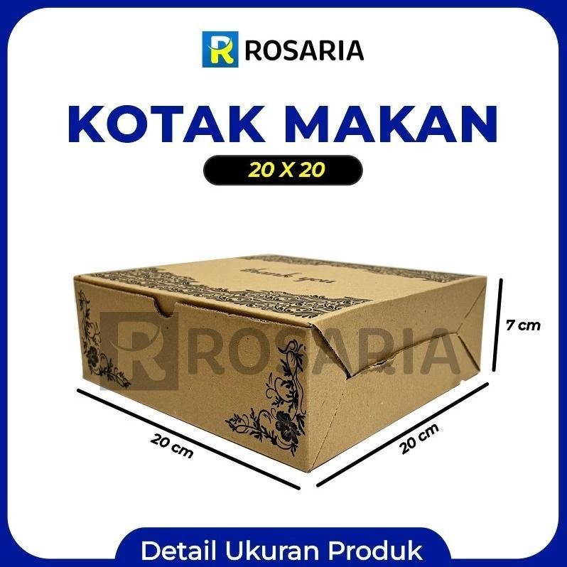 [ 10 Pcs ] Kotak Makan Uk 20 Motif Terpack Kemasan Makanan Foodgrade Baru