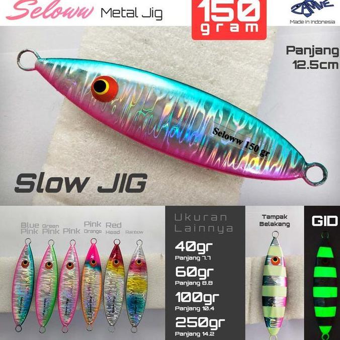 Metal Jig Zamve Seloww Jig 150Gram Jig 150 Gram Jig 150Gr Jig 150 Gr