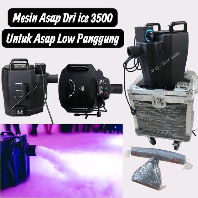 NEW Mesin asap DRY ICE 3500W Pakai belalay