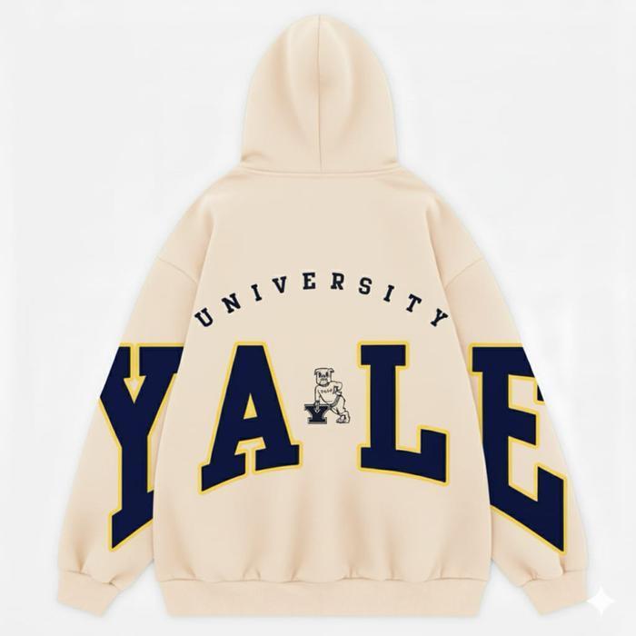 Yale Hoodie Pria & Wanita Dengan Desain University Logo Khusus Diskon Hingga 50% Off Termurah Best Q