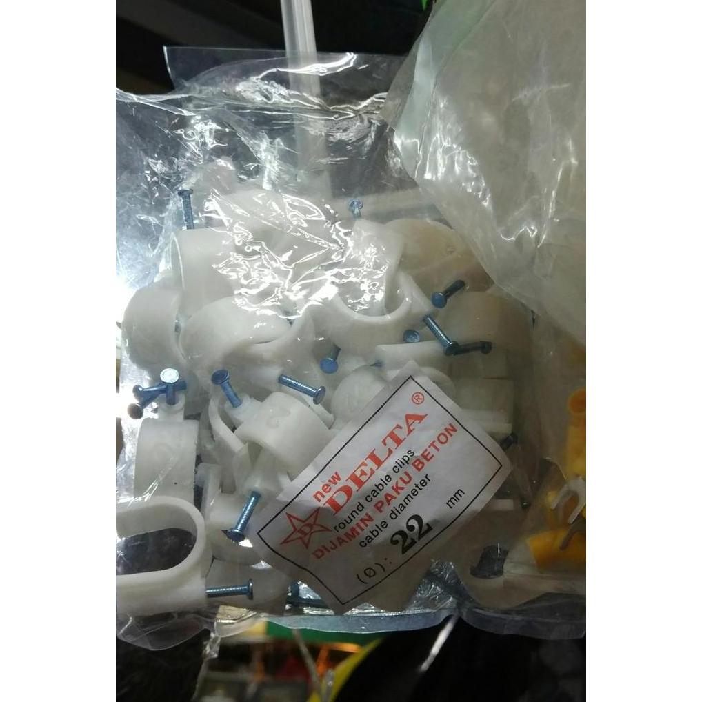 KLEM PAKU 22 MM PER PACK KLEM KABEL