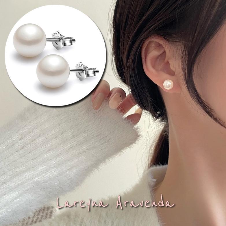 Pakaian Wanita- Anting Mutiara Wanita S925 Pearl Earrings Korea Style At069 - Lingerie - Baju Dinas 