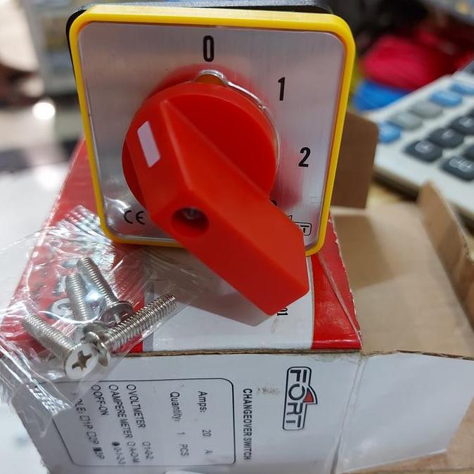 SELECTOR / ROTARY SWITCH 2 POLE 4 POSISI 0123