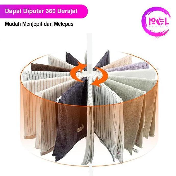 [POL] COD Jemuran Baju Menara Plastik | Jemuran Bayi | Jemuran Lipat | Gantungan Baju | Hanger Menar