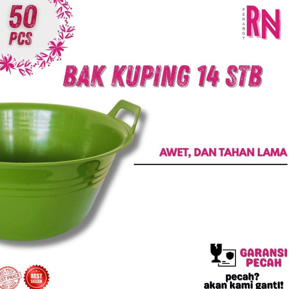 [ISI 50 PCS] PAKET HAJATAN BAK KUPING 14/ BAK PLASTIK / BAK SERBAGUNA / BASKOM BESAR HAJATAN baskom