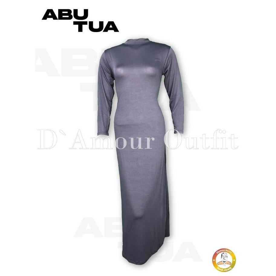 D'Amour Outfit Manset Gamis Lengan Panjang Wanita Bahan Spandek Balon Premium Warna Peach Size Ld 12