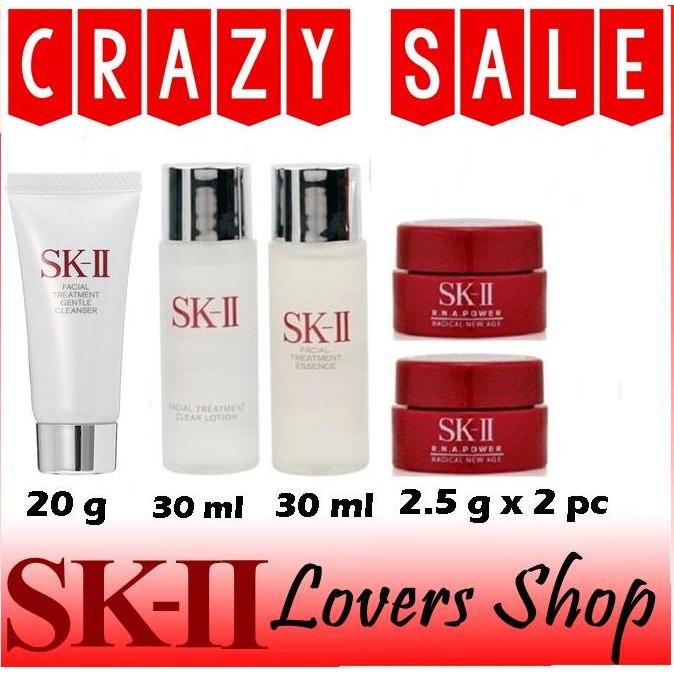 SK-II/SK2/SKII/SK II TRIAL SIZE FTE + RNA + CLEAR LOTION + CLEANSER