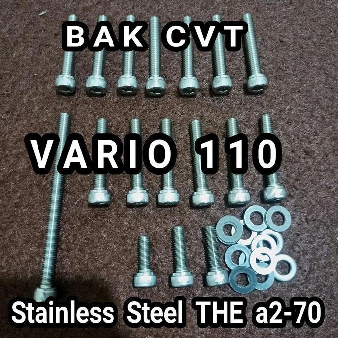 baut blok cvt vario 110 set L stainless