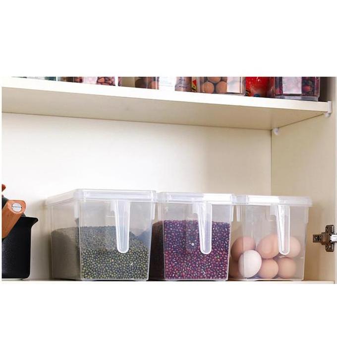 New- Toples Kulkas Bening Kotak Penyimpanan Makanan Sayur Daging Ikan