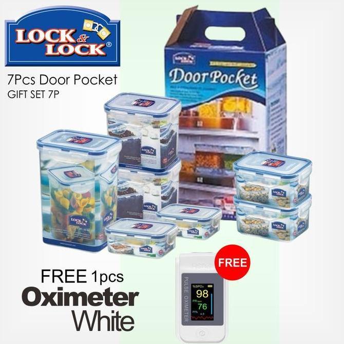 Terlaris Lock N Lock 7Pcs Gift Set Door Pocket - Wadah Ditempatkan Di Pintu Lemari Es