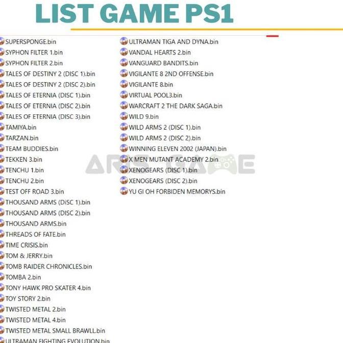 FLASHDISK ISI GAME PS1 MAIN DI PS3