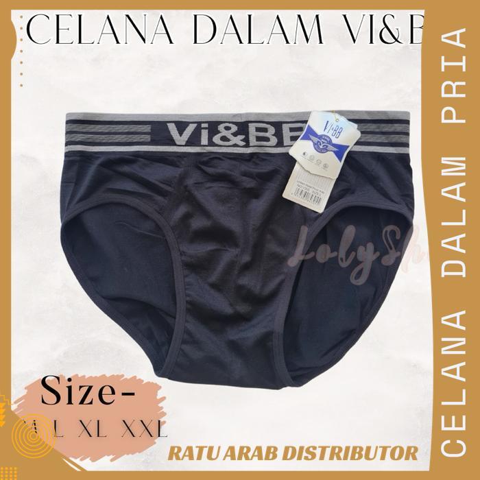 6 PCS - CELANA DALAM PRIA SEGITIGA / CD PRIA PAKAIAN DALAM UNDERWEAR MEN VI BB GRATIS ONGKIR