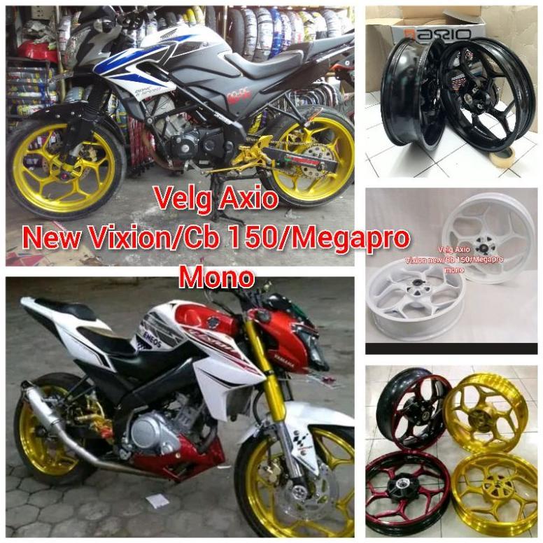 Velg Axio New Vixion R old Cb 150 Megapro Mono Verza Lebar 3.0 4.5 inchi Roda Pelek Velk Mega pro Ne