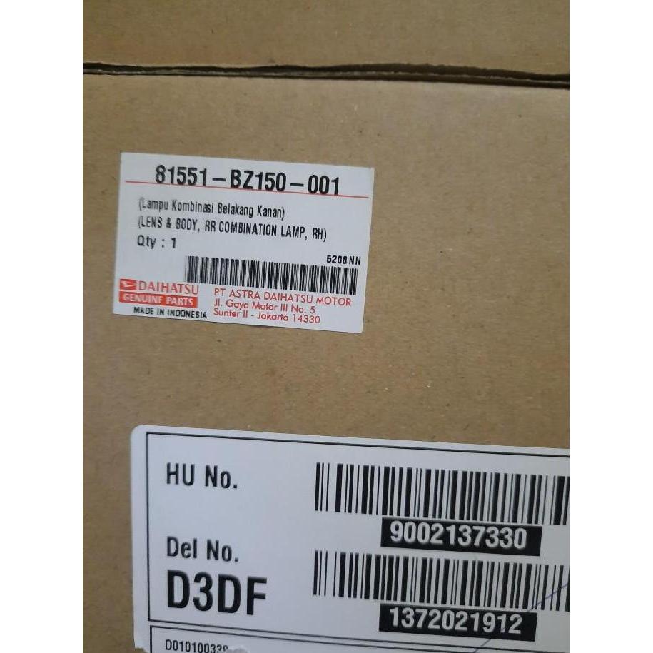 New- stoplamp / lampu belakang agya ayla 2012 2013 2014 2015 2016 original
