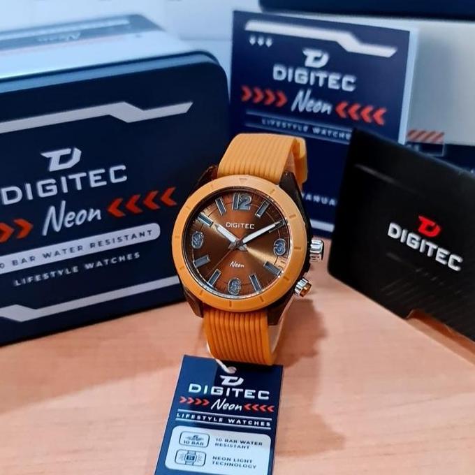 Jam Tangan Wanita Ditec Neon BDN 9100 Coklat Orinal dg9100