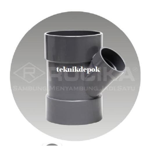 Tee Y Aw Rucika 4 Inch 45 Degree Ty Sambungan Paralon Cabang Pvc Depok Terbatas