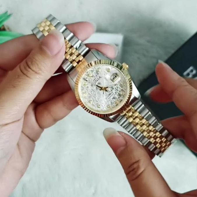 BONIA BNB10550-3116 Monogram Sapphire Jam Tangan Wanita 32mm