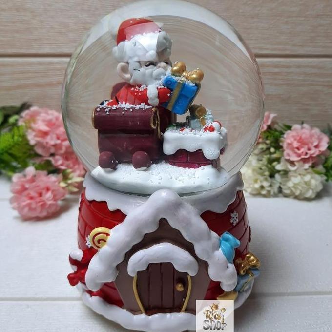 Snowball Christmas Kotak Musik Bola Salju Hadiah natal