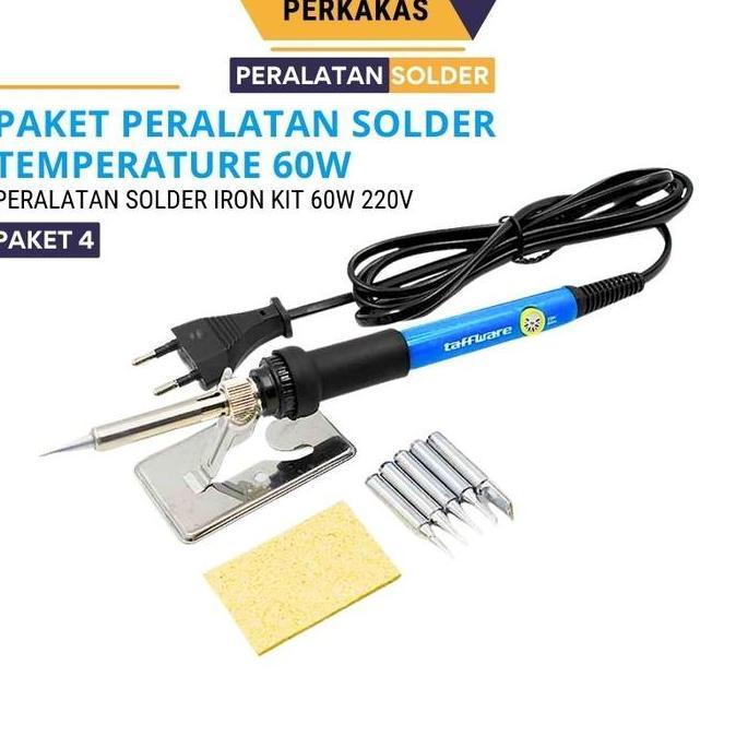 cikwangyu - paket solder listrik lengkap 6w adjustable temperature fast heating - solder teknisi hp