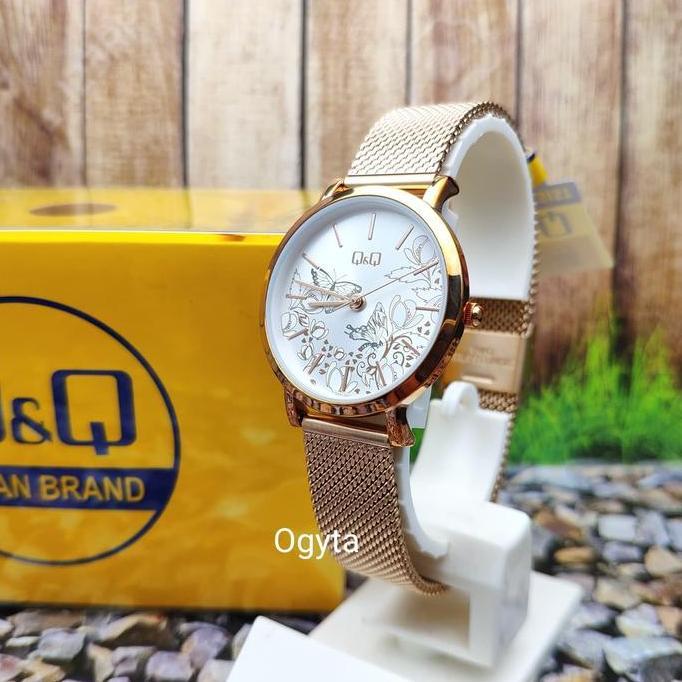Q&Q QQ Jam Tangan Wanita Rantai Pasir QA21J041Y Orinal