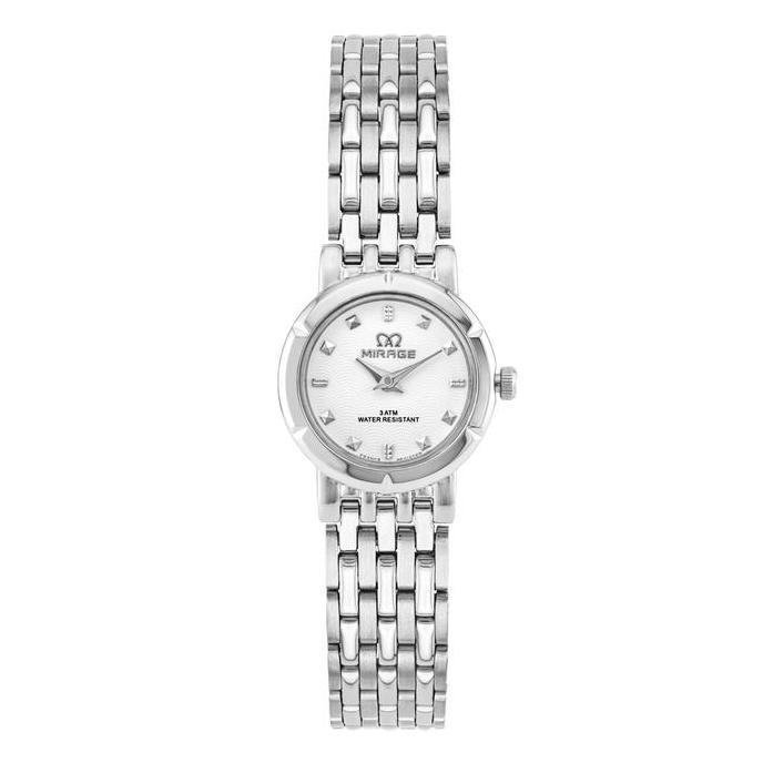 Mirage Watch - Jam Tangan Wanita Anti Air Kasual Klasik Kecil Silver Bergaransi 3682 3760 L
