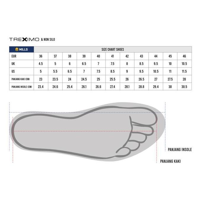Mills Sepatu Treximo Omega White/Gold 9100103
