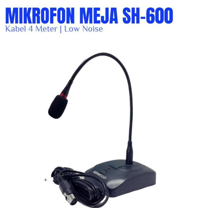 Microphone Meja Mic Podium Mic Mimbar Microphone Kabel Sh-600 Conference Microphone Low Noise Mic Ra