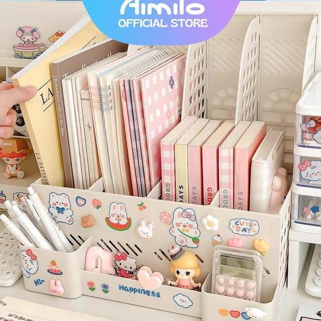 Ready Aimilo Rak Buku Rak Penyimpanan Desktop Organizer File Organizer Box File Rak Organizer File B
