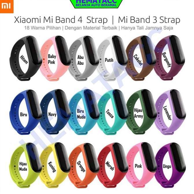 New- Strap Mi Band 4 Mi Band 3 Xiaomi Tali Jam M6 M5 M4 M3 Smart Bracellet