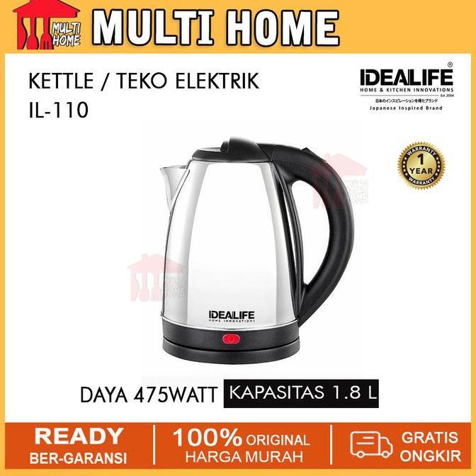 Electric Kettle Idealife IL-110 Teko Listrik Low Watt