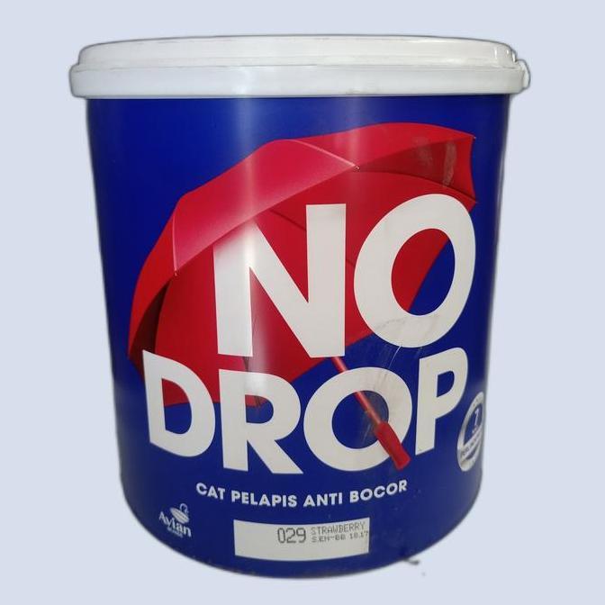 TERBARU - No Drop warna pink 029 Strawberry cat pelapis anti bocor 4 kg ( galon)