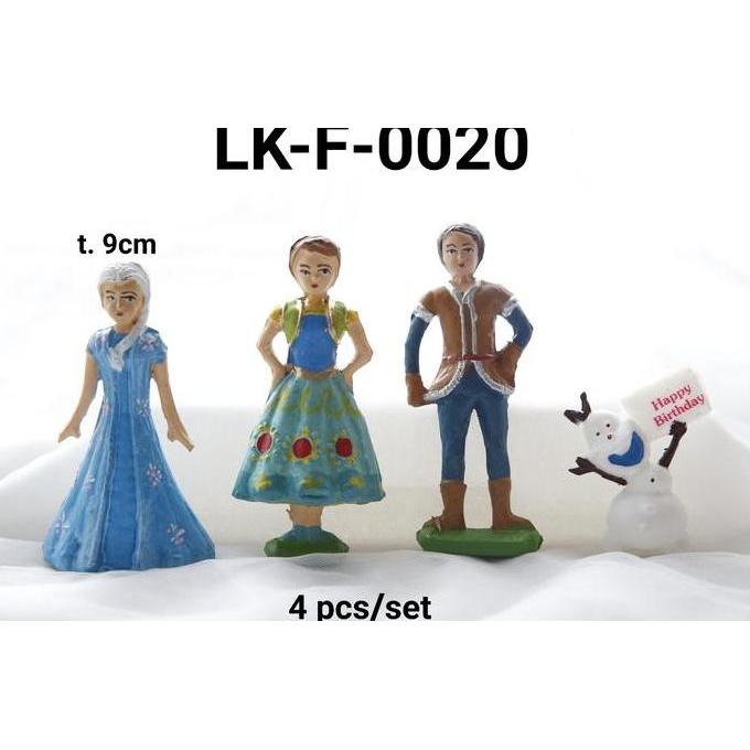 Diskon Lk-F-0020 Topper Cake Hiasan Kue Tart Lokal Frozen Elsa Anna Olaf