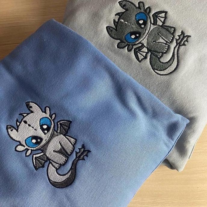 HOODIE JUMPER EMBROIDERY TOOTHLES COUPLE