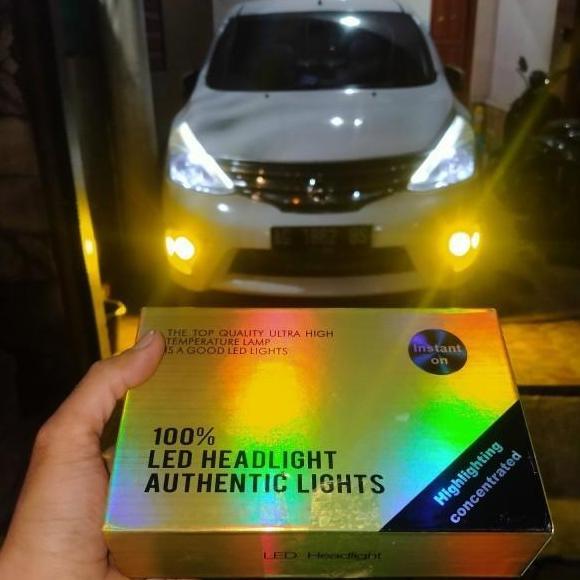 LAMPU FOGLAMP MOBIL LED H11 2 WARNA PUTIH KUNING SUPER TERANG