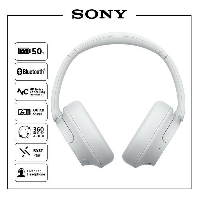 Audioqt- Sony Wh-Ch720N White Wireless Noise Cancelling Headphone / Ch720N