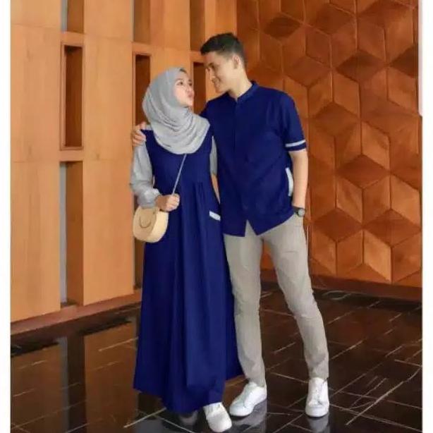 Gamis Couple Pasangan suami istri Baju sarimbit lebaran terbaru
