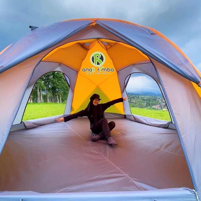 Spesial Tenda Dome Kapasitas 8 - 10 Orang Hanlu Hl-8619 Double Layer Big Dome