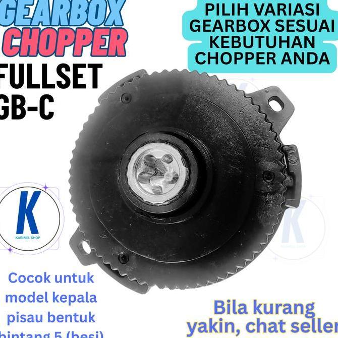 New- sparepart Gear box Mesin Chopper Blender Chopper Kapsul Quatre 700 ml - 5 Liter