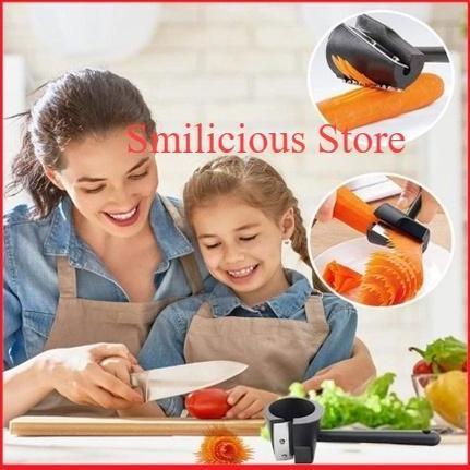 New- Rautan Wortel Timun Spiral Garnis Bunga Nasi Tumpeng Sayur Hias Bento