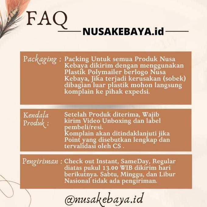 Nusa Kebaya ATASAN Kebaya Floy Jumbo Kebaya Kartini Kebaya BSize Kebaya Ld 140