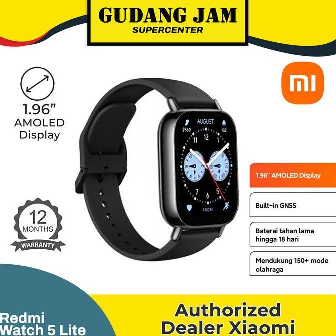Jam Tangan Smartwatch Redmi Watch 5 Lite Black