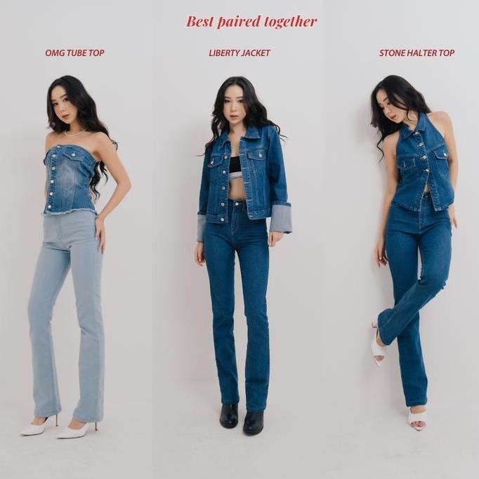 [EastRose] Attention Slim-Fit Jeans [EastRose X Shannon Dorothea] The Denim Club Collection | Celana