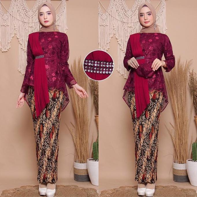 KEBAYA MUSLIM WANITA SELENDANG / KEBAYA MODERN / KEBAYA PESTA