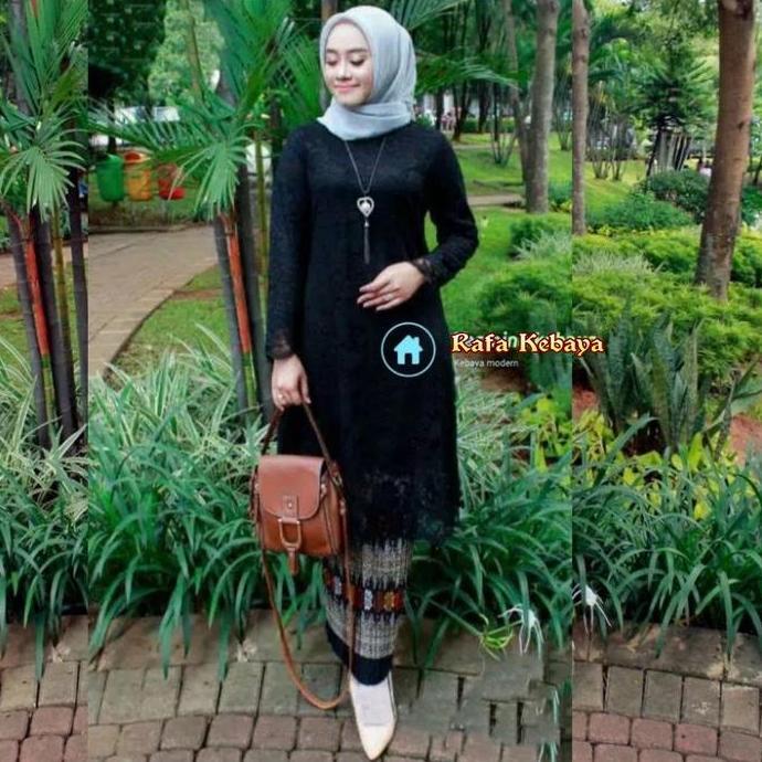 Setelan Kebaya Brukat Non Gliter Baju Kebaya Brokat Atasan Tunik Wanita Kondangan Kebaya Pesta