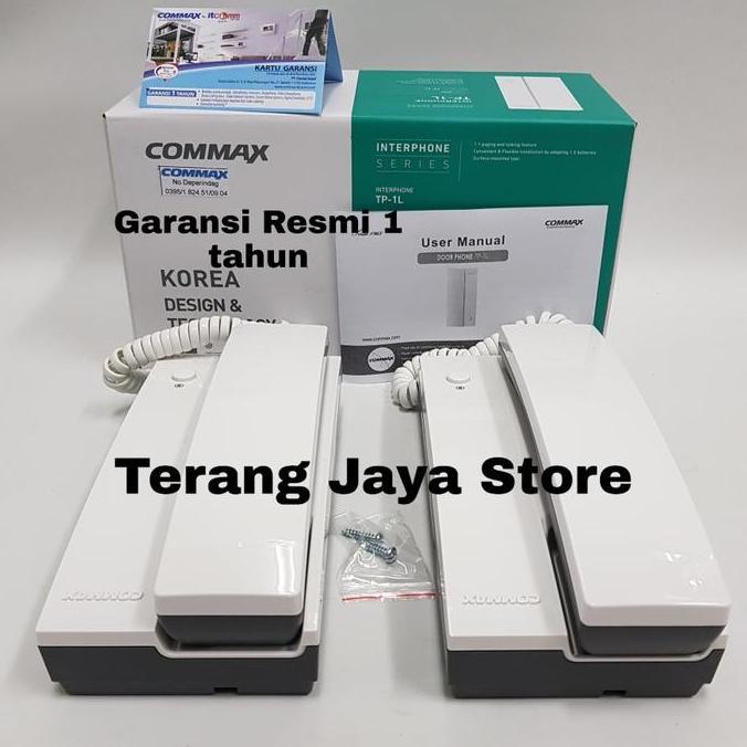 Promo Interphone Commax Tp-1L (2 Unit) Intercom Commax Tp-1L