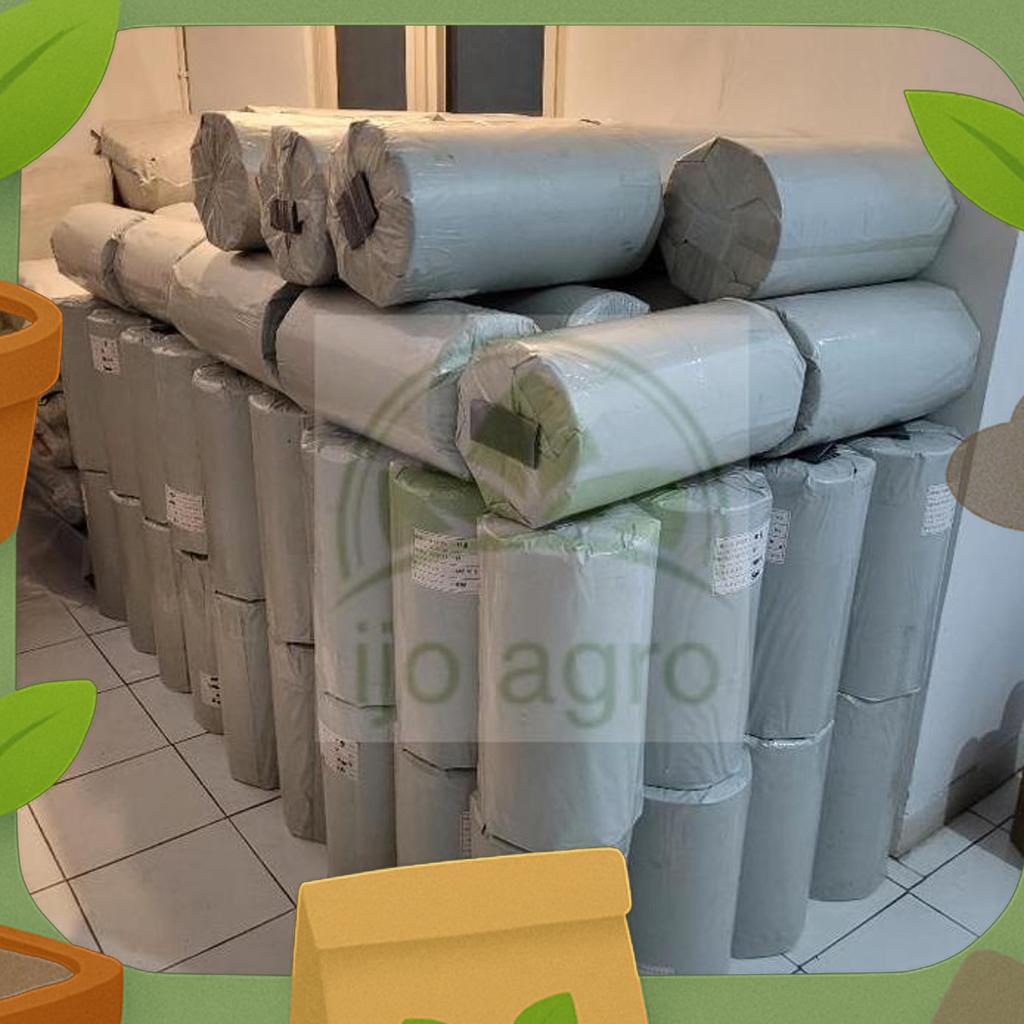 Plastik Mulsa Hitam Perak Lebar 80Cm 1 Roll Panjang 500 Meter