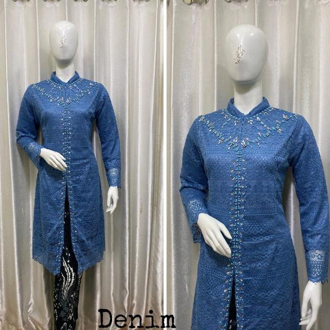 Set kebaya tunik sanghai payet mutiara mewah//atasan payet//set plisket kebaya//kebaya payet kondang