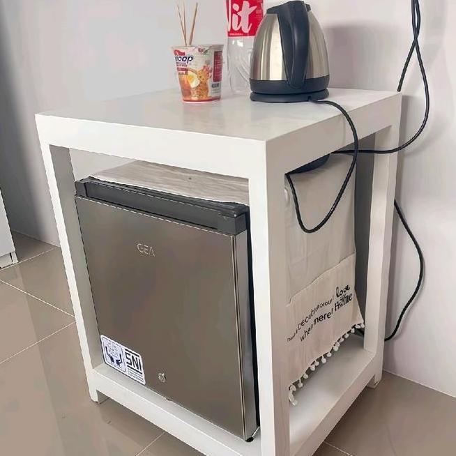 Meja Kulkas Mini Meja Dispenser Bahan Kayu Jati Belanda Furniture