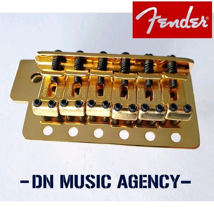Tremolo Fender Stratocaster Mexican Vintage Gold Original Bridge Fender Gitar Mexico Original Dan Te
